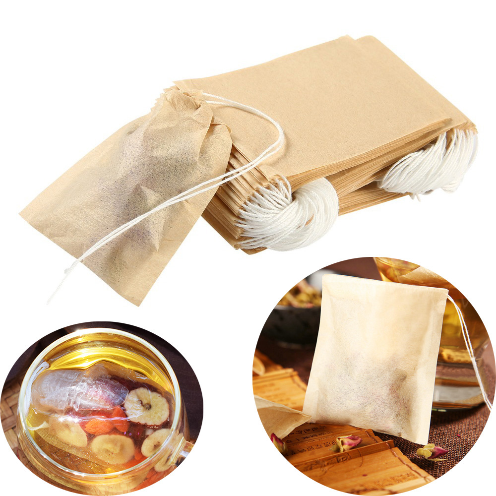 Bộ 50/100 Túi Giấy Lọc Trà Sử Dụng Tiện Lợi