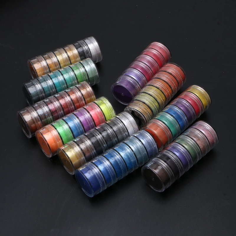 (Hàng Mới Về) 1 Set Bộ Bột Khoáng Ngọc Trai Tự Nhiên Làm Đồ Trang Sức Diy