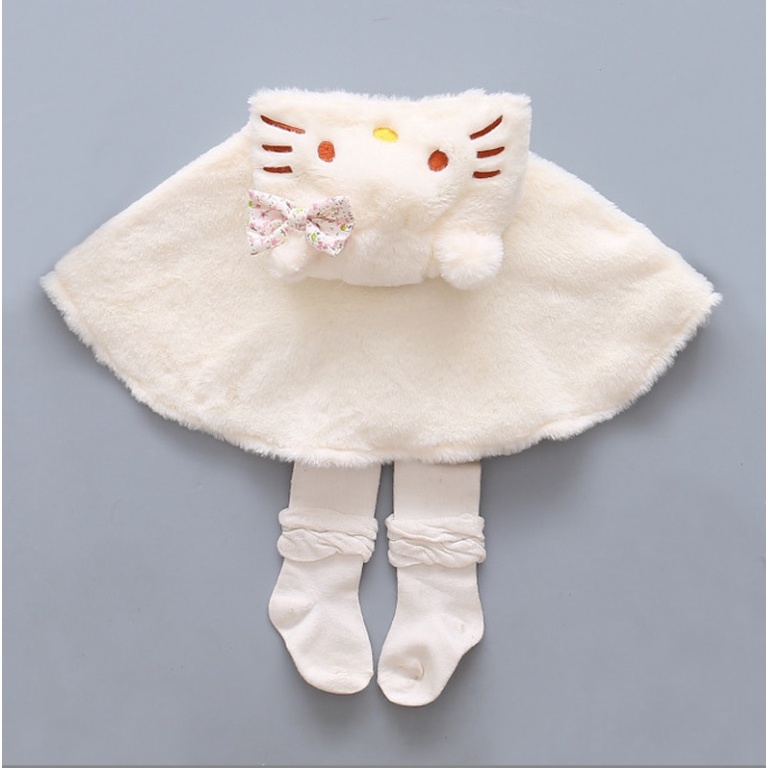 ÁO CHOÀNG LÔNG KITTY CHO BÉ GÁI