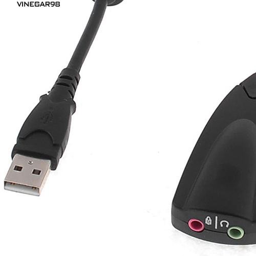Dây cáp card âm thanh 3D kết nối bằng cổng USB 2.0 và 3.5mm cho tai nghe | WebRaoVat - webraovat.net.vn