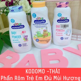 (Chai Lớn)Phấn KODOMO Thái Lan Nhiều Mùi Hương Cho Bé Sơ Sinh