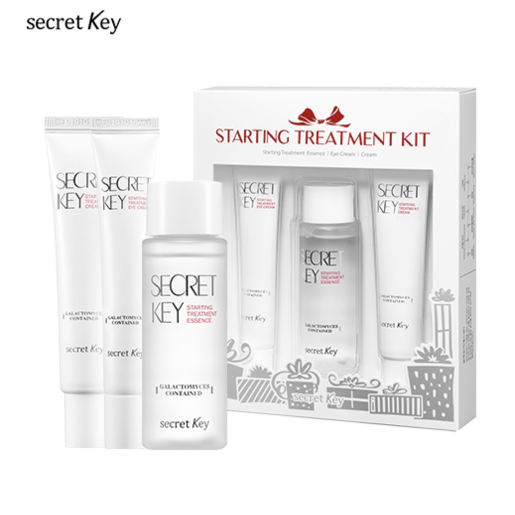 Bộ Kit dưỡng sáng da chống lão loá Secret Key Starting Treatment Kit (Essence, Eye Cream, Cream)