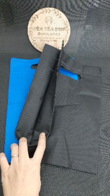 Túi vải pp không dệt gấp hông chọn size