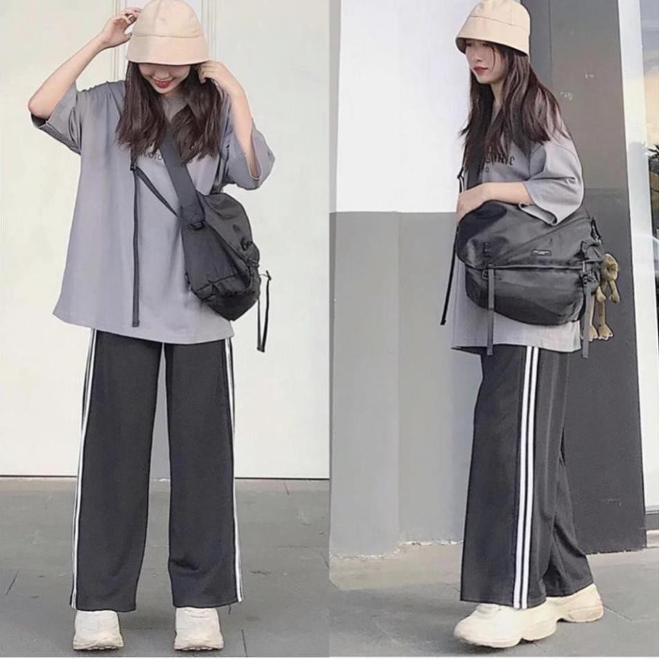 Quần ỐNG RỘNG SỌC Nam Nữ Unisex