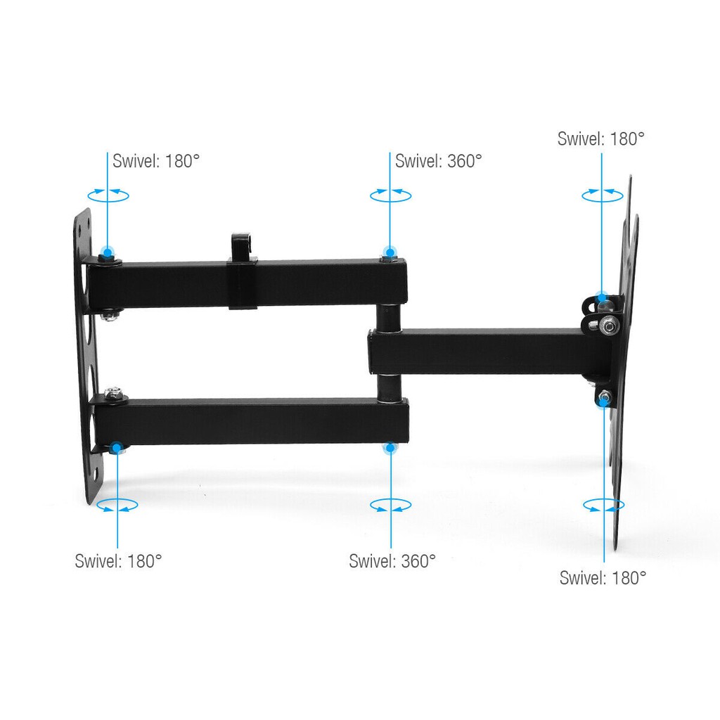 TV Wall Mount Swivel Tilt Full Motion 32 36 37 40 42 46 49 50 55 Inch LCD Flat