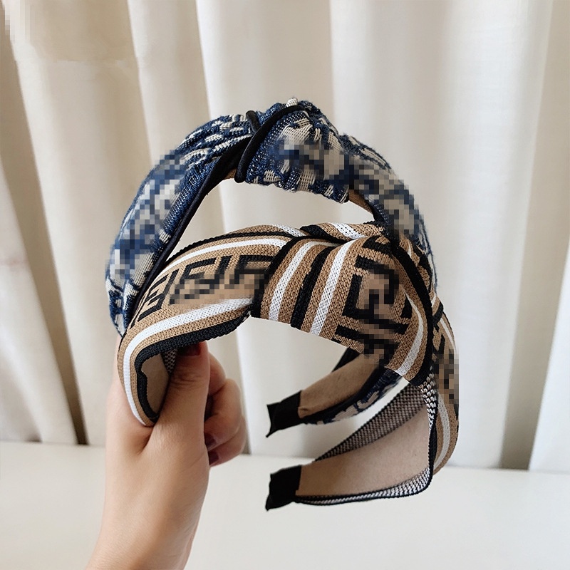 Băng đô cài tóc bản rộng thiết kế đơn giản phong cách retro thời trang cho nữ