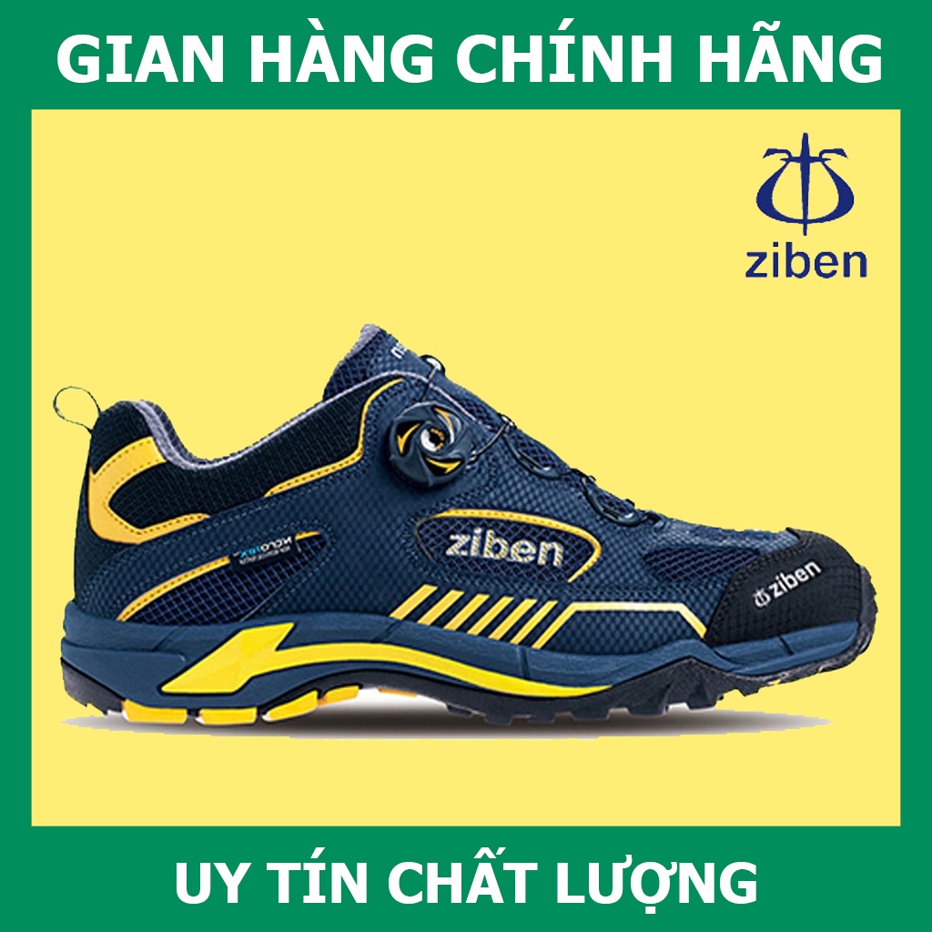 Giày Bảo Hộ Hàn Quốc Ziben 163 Chống Va Đập, Vải Dệt Thoáng Khí, Chống Đâm Xuyên