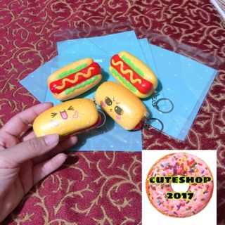 squishy bánh mỳ kẹp thịt( có bao bì)
