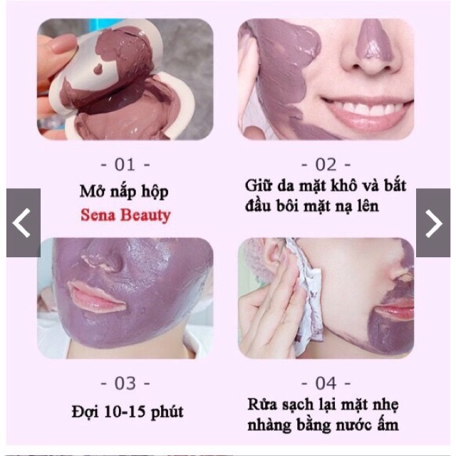 Set hộp 8 vĩ Mặt Nạ Cà Tím Dưỡng Trắng, Ngừa Mụn, Nâng Cơ Giúp Da Sáng