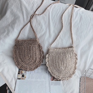 Túi cói mềm vintage