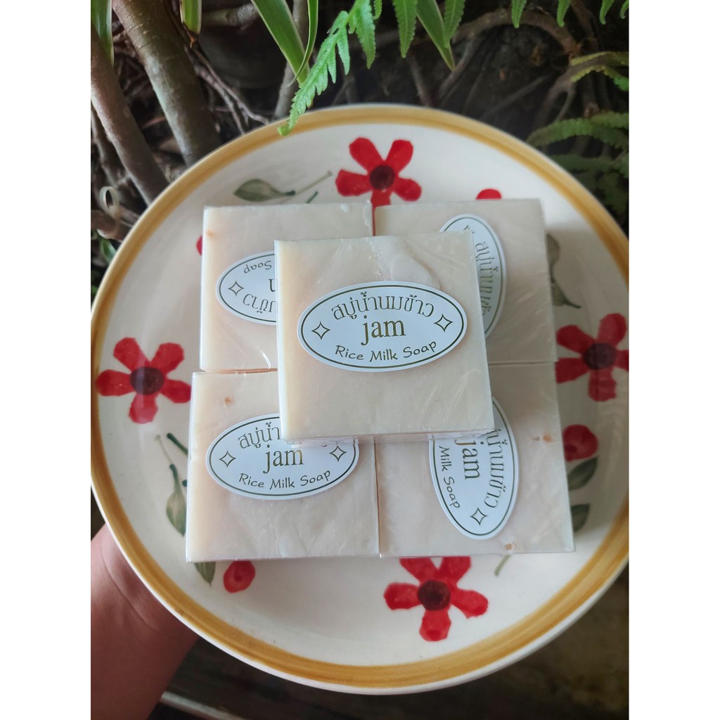xà phòng cám gạo dưỡng trắng giảm mụn thâm thái lan