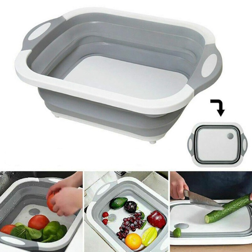 Chậu Rửa Kiêm Thớt Đa Năng Gấp Gọn 3 trong một Siêu tiện Dụng