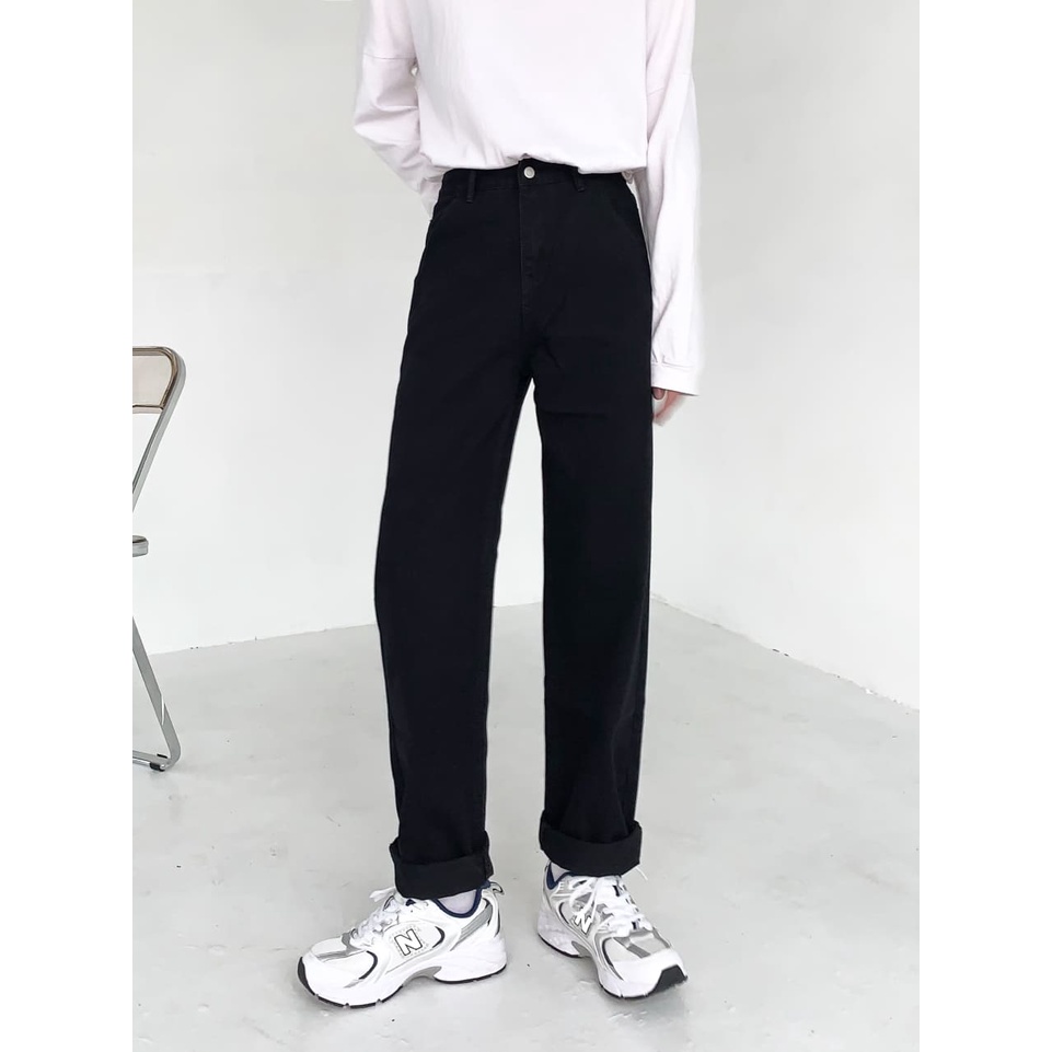 Quần jean nam ống rộng baggy - 4 màu - Kiểu quần bò nam nữ form rộng unisex - HÀNG MỚI VỀ
