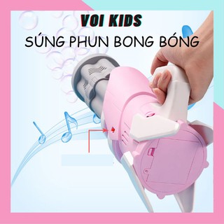 Súng Phun Bong Bóng Đồ Chơi Trẻ Em Cỡ Lớn Ngoài Trời Hot Tiktok 5 Nòng Mẫu Mới 2021