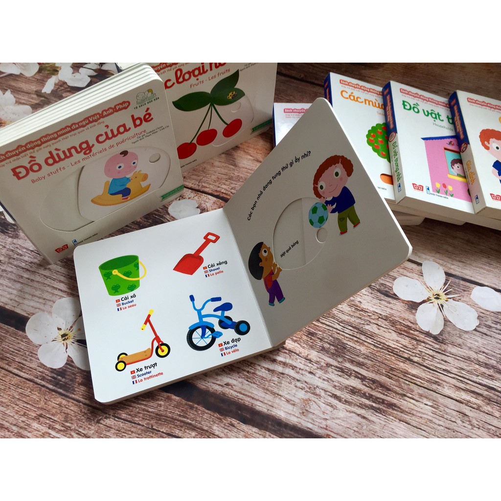 Sách - Đồ chơi của bé (thuộc Bộ sách chuyển động thông minh đa ngữ Việt - Anh - Pháp) | BigBuy360 - bigbuy360.vn