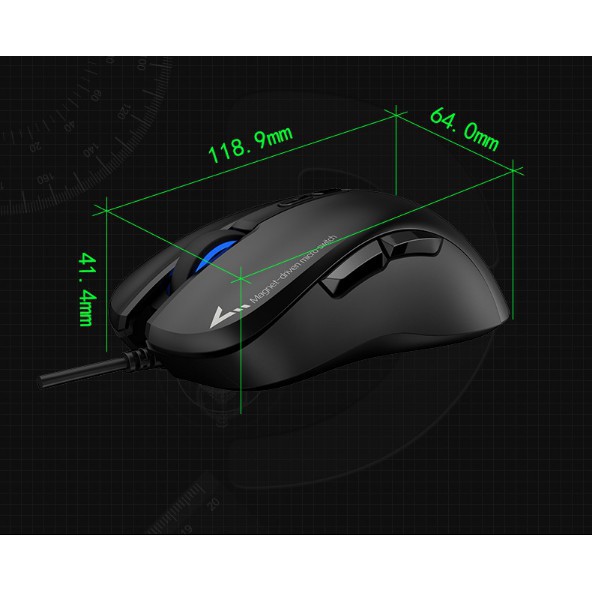 Chuột Fuhlen G90 Pro nút bấm bất tử, Led RGB chuyên game 21