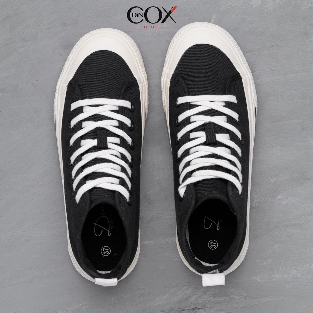 Giày Sneaker Vải Nữ DINCOX D09 Năng Động Cá Tính Black