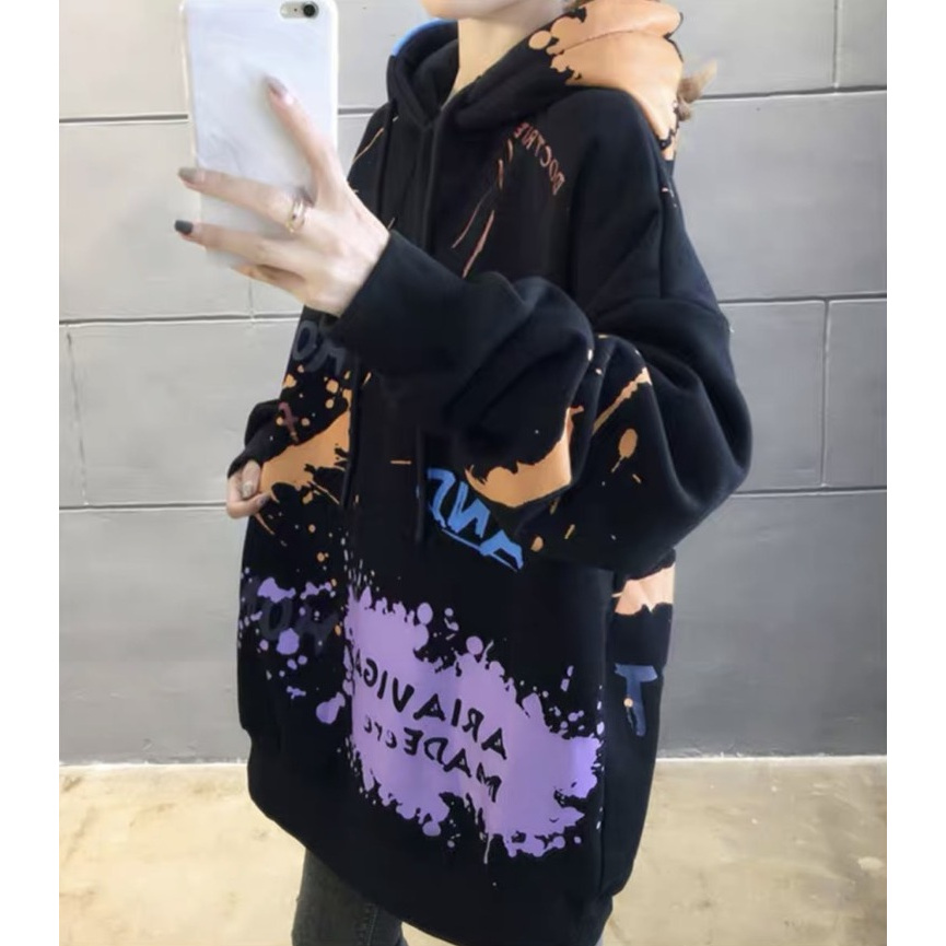 Áo Hoodie Nón Chui Trùm Đầu Nữ Nam Unisex Chất Vải Nỉ Poly Nam Nữ, Vảy Sơn WAH021NO | BigBuy360 - bigbuy360.vn