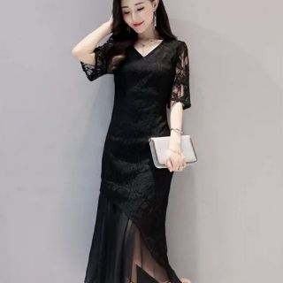 ĐẦM SUÔNG ÔM REN PHỐI VOAN