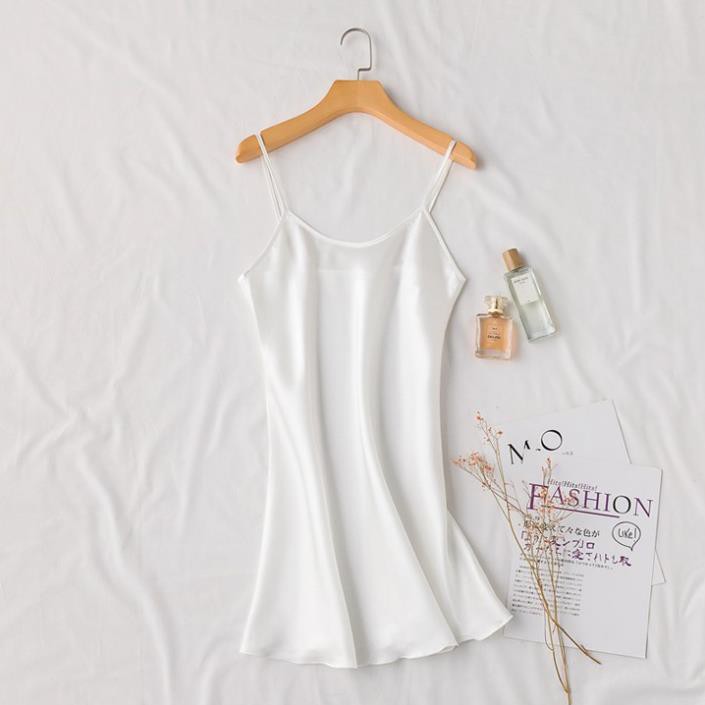 Đầm ngủ hai dây đơn giản đầm mặc trong váy (4 màu) | BigBuy360 - bigbuy360.vn