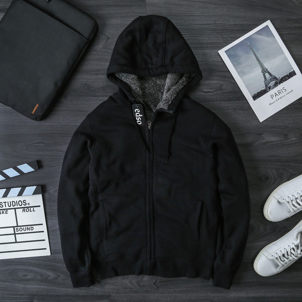 Áo khoác nỉ lót lông trong cho nam | BigBuy360 - bigbuy360.vn