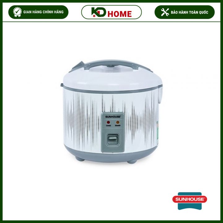 NỒI CƠM ĐIỆN 1.8L SUNHOUSE SHD8602, NỒI CƠM ĐIỆN SUNHOUSE SIÊU BỀN, LÒNG NỒI CHỐNG DÍNH AN TOÀN