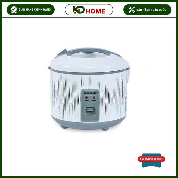 NỒI CƠM ĐIỆN 1.8L SUNHOUSE SHD8602, NỒI CƠM ĐIỆN SUNHOUSE SIÊU BỀN,  LÒNG NỒI CHỐNG DÍNH AN TOÀN