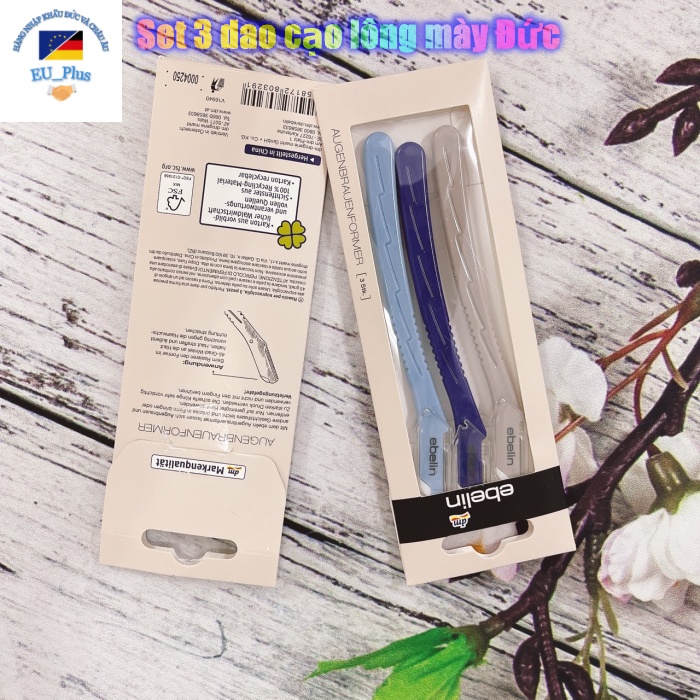 Dao Cạo Lông Mày Ebeline Đức- xuất xứ Đức - tách lẻ 1 chiếc