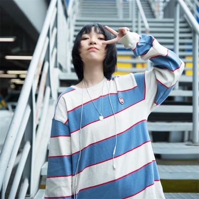 Áo thun sọc tay dài cổ tròn hợp thời trang cho nữ | BigBuy360 - bigbuy360.vn