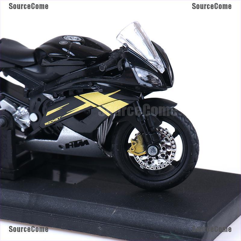 Mô Hình Xe Mô Tô Yamaha Yzf-r6 Yzf R6 Màu Xanh Cỡ 1 / 18