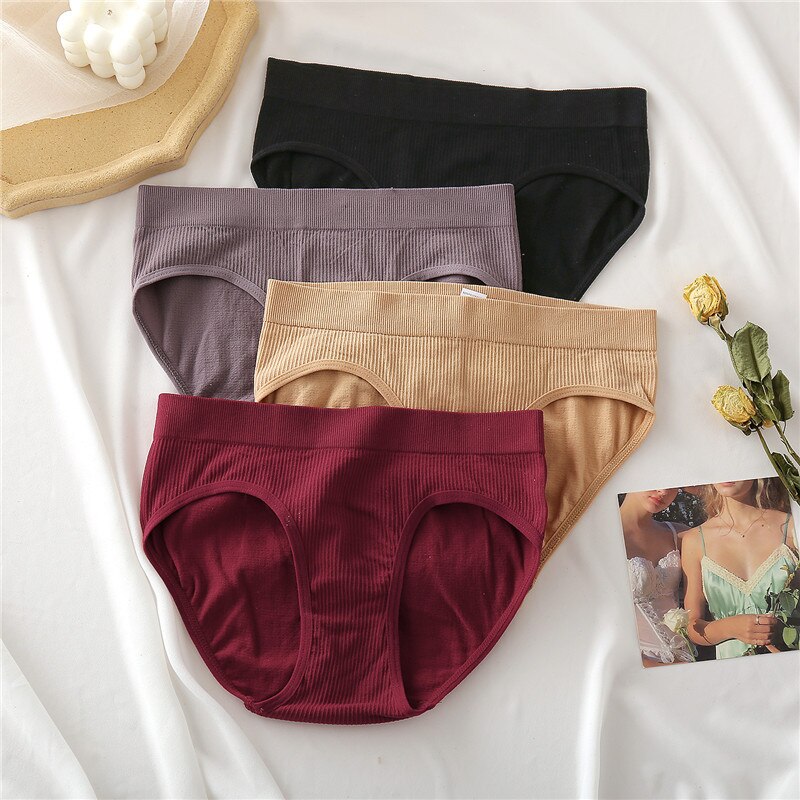 Quần lót FINETOO N169 không lộ đường may màu trơn gợi cảm cho nữ size s - xl