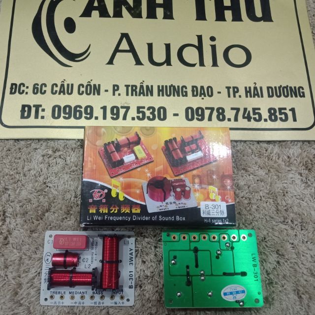 Bộ 2 phân tần 3 way B-301 bass, trung, treble hàng nhập khẩu