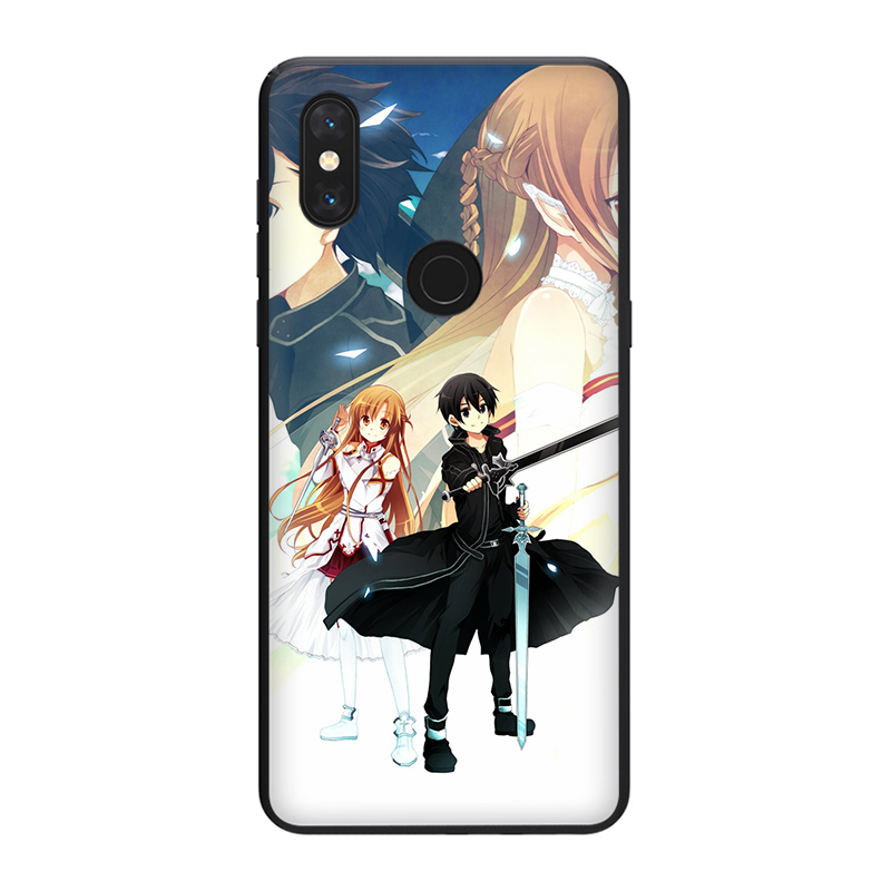 Ốp Lưng Tpu Họa Tiết Hoạt Hình Sword Art Online Thời Trang Cho Xiaomi Mi 8 9 10 A1 A2 A3 Lite Pro F1 5x 6x Note 10