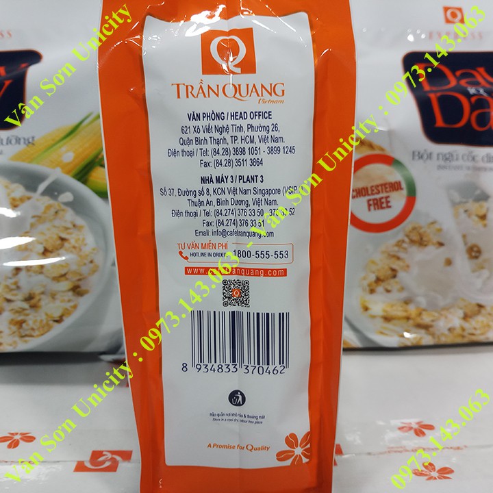 Bột Ngũ Cốc hòa tan Day to Day Trần Quang bịch 600g (20 gói * 30g)