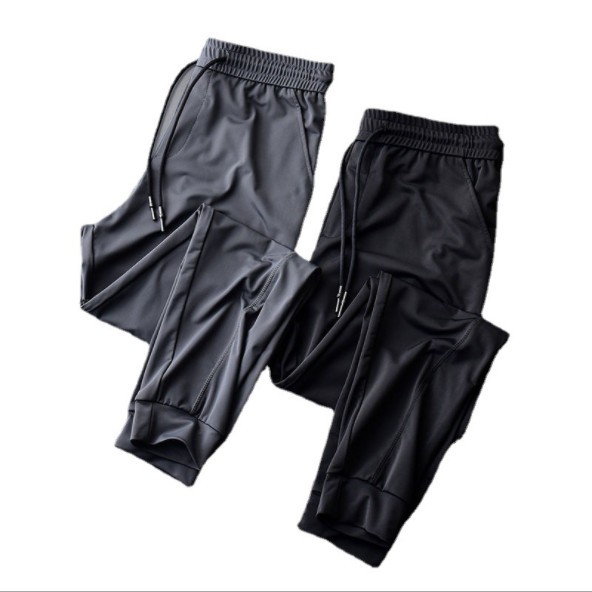 Quần Jogger Thể Thao Bằng Lụa Poly Co Giãn Cỡ Lớn 4XL plus Thời Trang Cho Nam Và Nữ