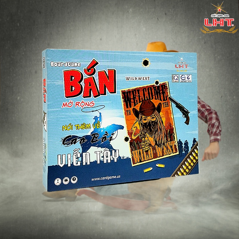 Boardgame Bắn! Mở rộng - Kể thêm về Cao Bồi, dễ chơi cho cả trẻ em và người lớn từ 4 - 7 người [Chính hãng AAA-LHT]