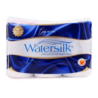 Giấy vệ sinh watersilk lốc 12 cuộn có lõi