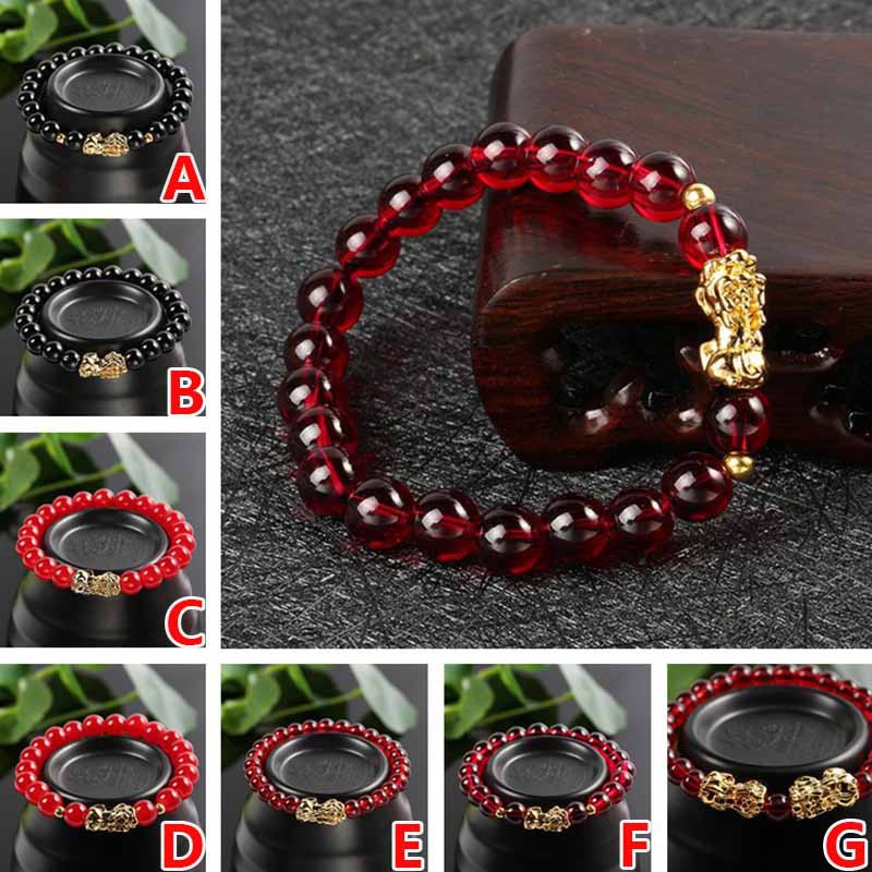 Vòng tay chuỗi hạt tròn kiểu dáng thời trang cho nam/nữ