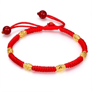 VÒNG ĐEO TAY CHỈ ĐỎ MAY MẮN (6 hạt, 3 hạt, 1 hạt) - VT0801