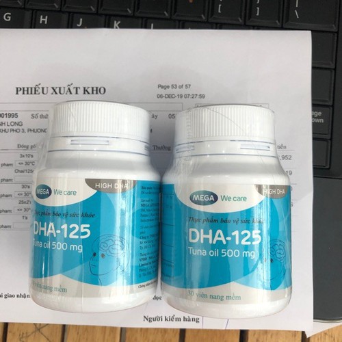 TPBVSK Mega we care DHA-125 (Chai 30 viên)