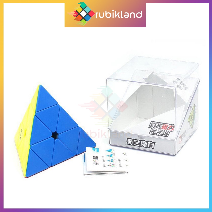 Rubik Pyraminx Nam Châm QiYi MS Magnetic Stickerless Rubic Tam Giác Đồ Chơi Trí Tuệ Trẻ Em