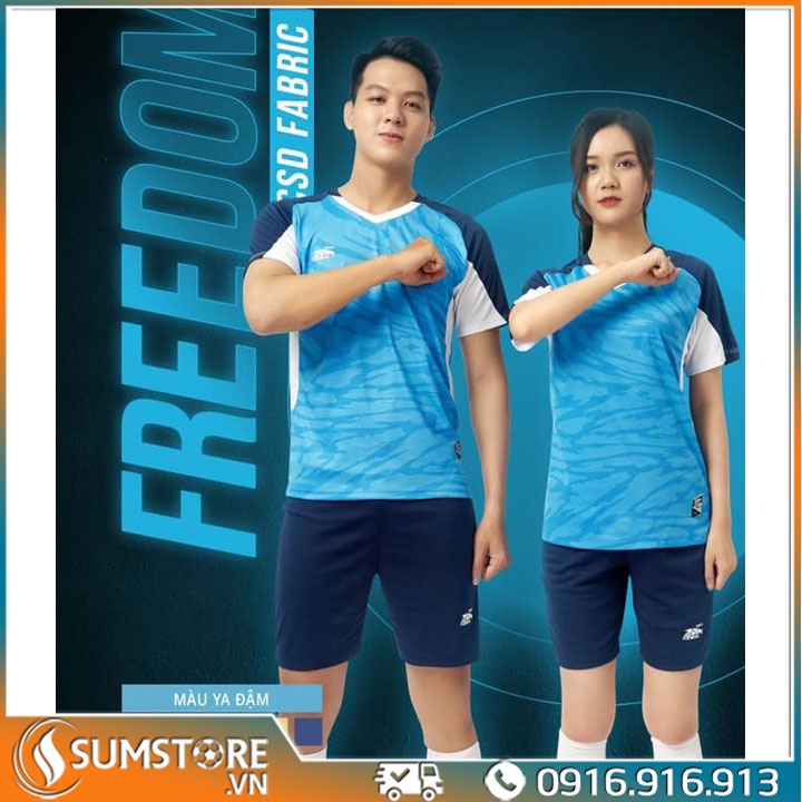 Bộ thể thao không logo nam nữ Freedom Nhiều Màu Cao Cấp