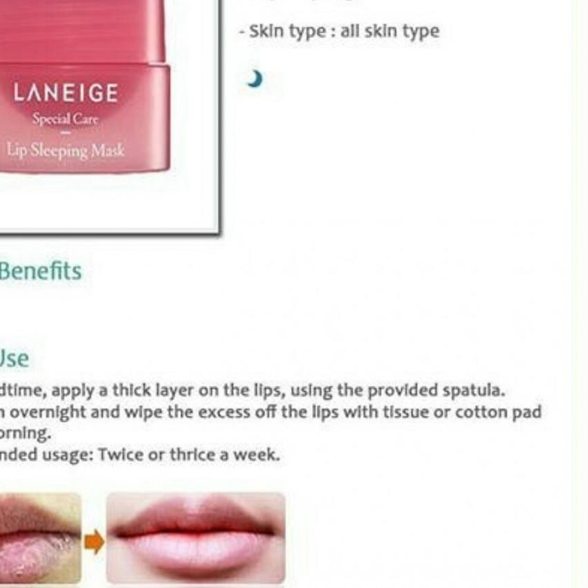 (Hàng Mới Về) Mặt Nạ Ngủ Cho Môi Code-234 Laneige Size 3gr | BigBuy360 - bigbuy360.vn
