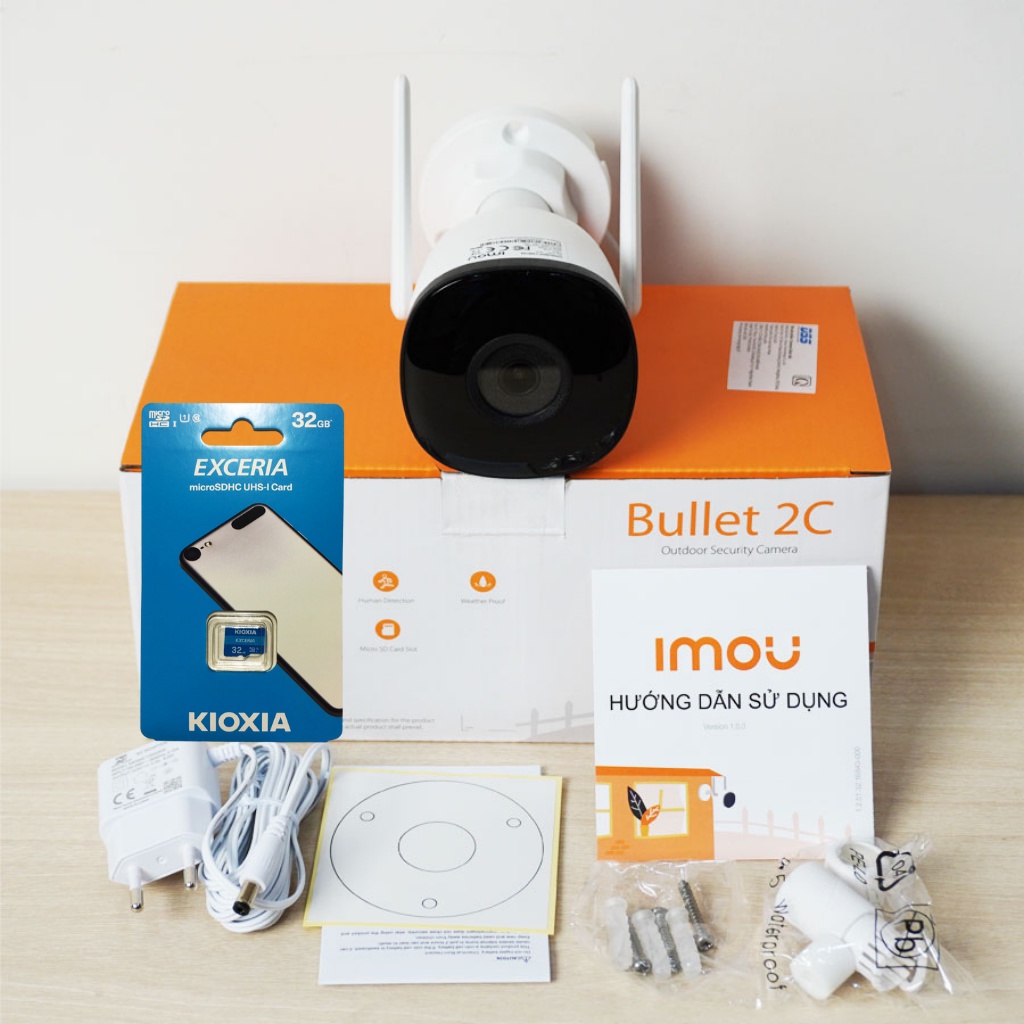 Camera imou ip wifi không dây ngoài trời F22p 2.0 có mic thu âm Hàng Chính Hãng