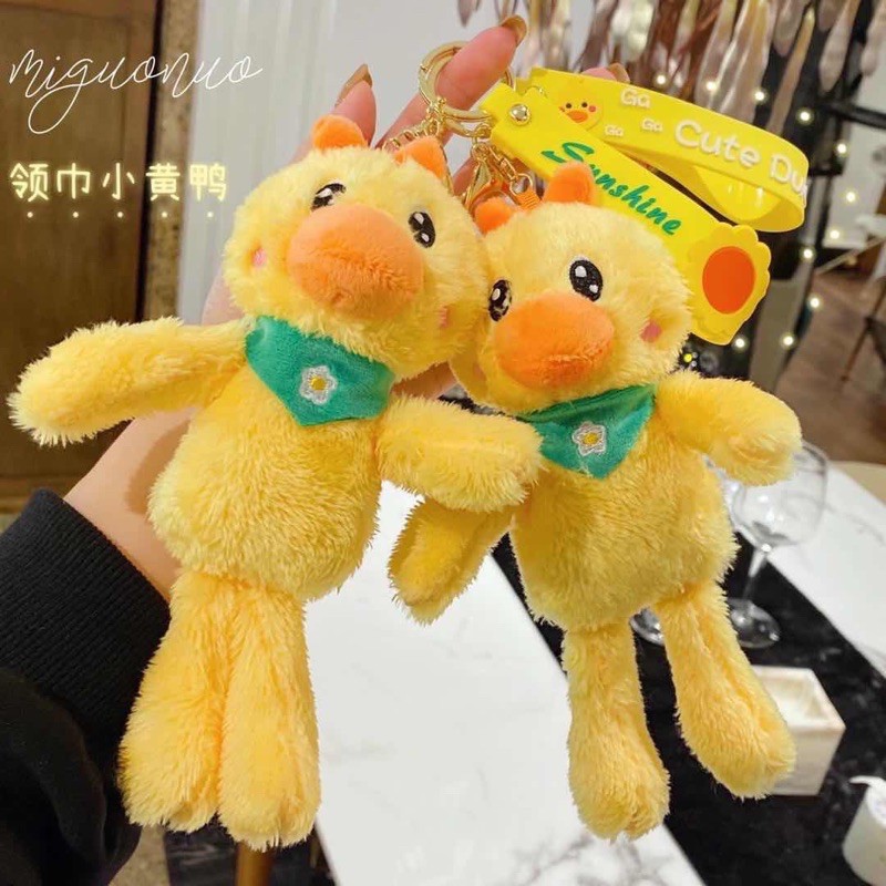 Móc khoá vịt bông cute 15cm quà lưu niệm