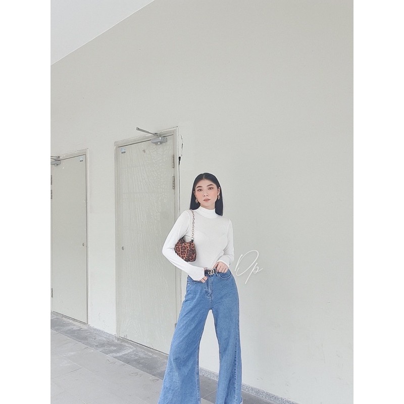 [Ảnh Thật] Áo Thun Cổ Lọ Ôm Body Dài Tay | BigBuy360 - bigbuy360.vn