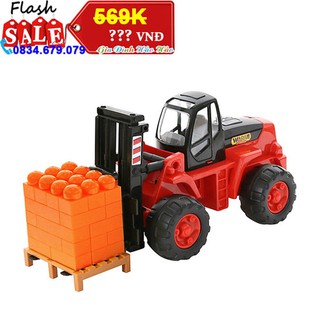 XE NÂNG HÀNG POWER TRUCK KÈM BỘ XẾP HÌNH - POLESIE TOYS