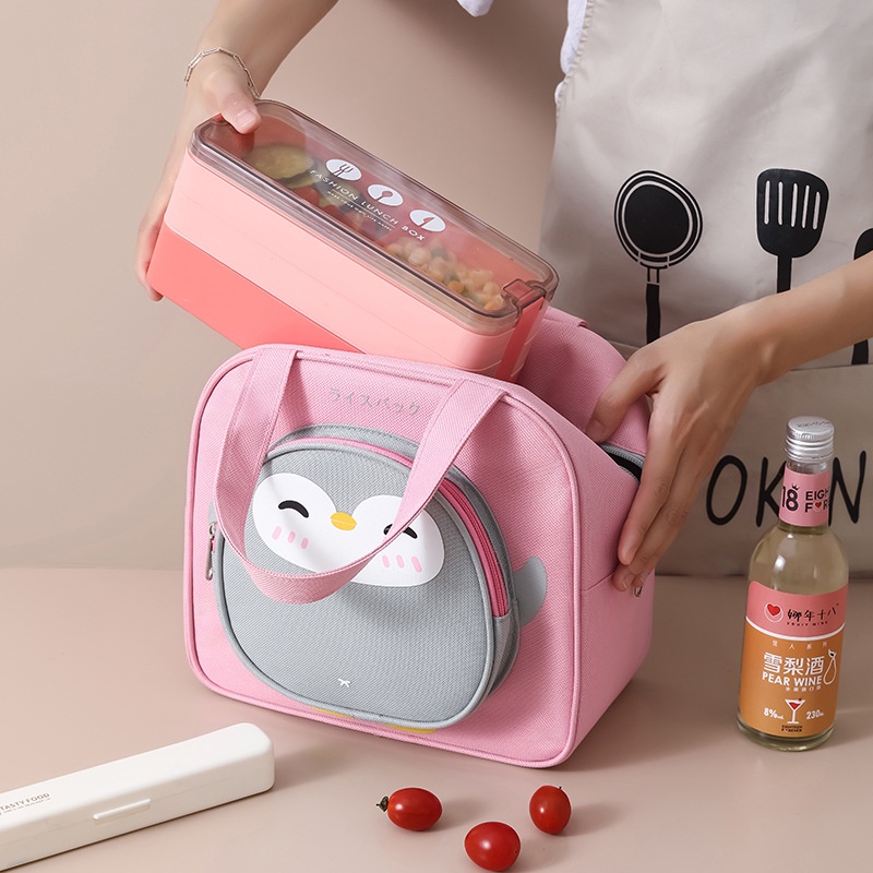 Túi Đựng Cơm Trưa In Hình Xinh Xắn