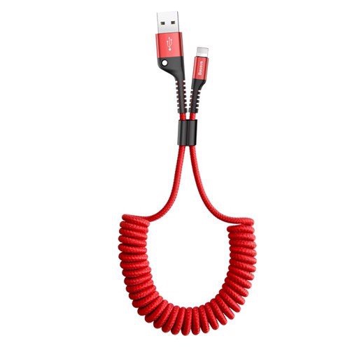 Cáp sạc nhanh iphone xoắn lò xo Baseus chính hãng