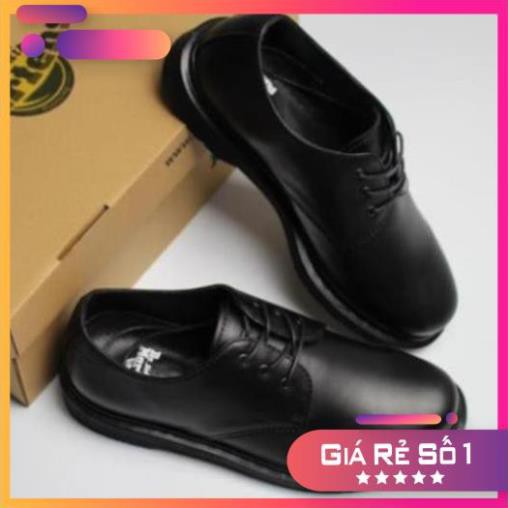 Giày Da Bò 1461 2020 Full Black .Giày Dr.Martens Thailand Chính Hãng(1461.F.Black) Sale 11 -op1 🍊 :